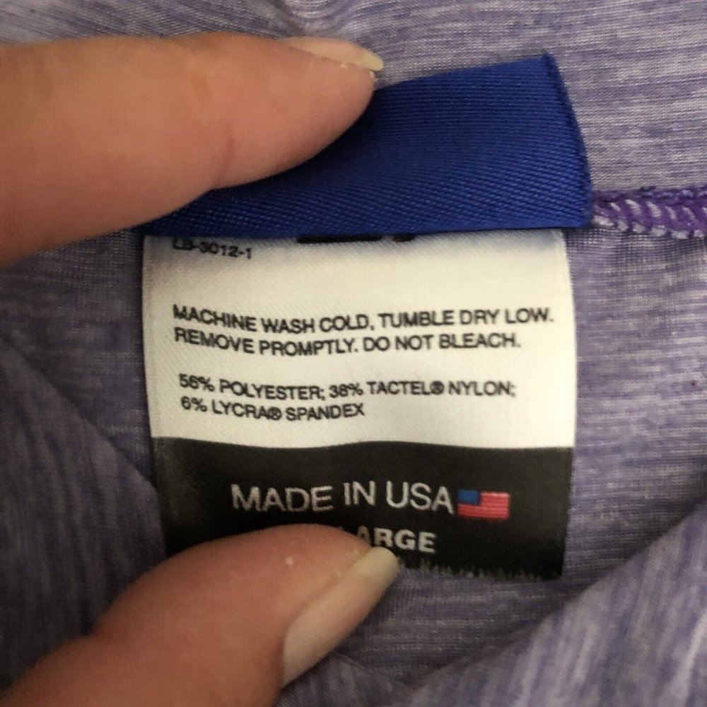 Womens Irideon Riding Wear V Neck Long Sleeve Shirt Purple  Sz XL Vented On Side - Picture 5 of 10